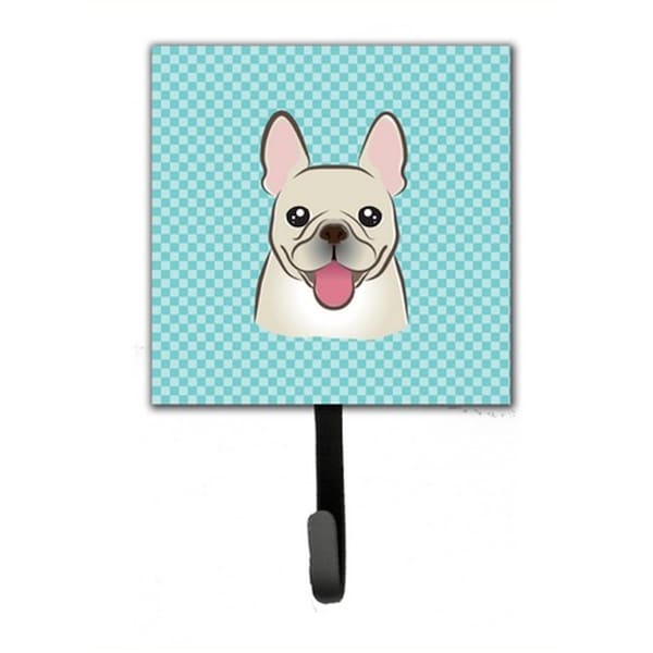 Jensendistributionservices Checkerboard Blue French Bulldog Leash & Key Holder MI1718492 - main